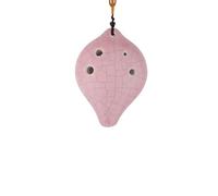 Ocarina A 6 Fori Guida Per Principianti Ceramica Professionale A Forma Di Cuore Con Smalto Crackle(4)