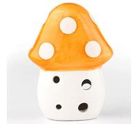 Ocarina a 6 fori Piccolo Fungo Cartone animato 5 colori Alto C Tone Turistico Souvenir Giocattoli didattici Pendente in ceramica per principianti 2021 Arancione