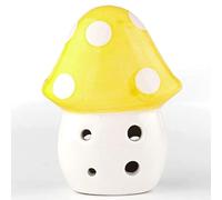 Ocarina a 6 fori Piccolo Fungo Cartone Animato 5 Colori Alto C Tono Turistico Souvenir Insegnamento Giocattoli Pendente in Ceramica per Principianti 2021 Giallo