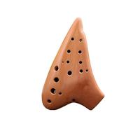 Ocarina A Doppio Tubo, Chiave AC, Tubo Composto, Chiave DO Contralto, Tubo Aggiornato In Ceramica Rossa Fatta A Mano, 12 Fori