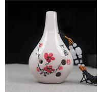 Ocarina A Sei Fori Tono C Centrale Ocarina AC Verticale Dipinta A Mano Ice Crack Craft Ocarinawind(Style 5)