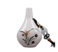 Ocarina A Sei Fori Tono C Centrale Ocarina AC Verticale Dipinta A Mano Ice Crack Craft Ocarinawind(Style 6)