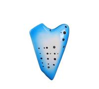 Ocarina a tre tubi con chiave in Do a gradiente strumento musicale in corrente alternata(Gradient Blue)