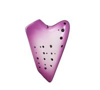 Ocarina a tre tubi con chiave in Do a gradiente strumento musicale in corrente alternata(Gradient Purple)