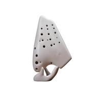Ocarina Advanced Ceramica Ocarina Strumenti Musicali Professionali Adatto A Principianti E Studenti (Color : White)
