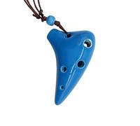 Ocarina Alto C 6 Fori Ocarina In Ceramica Strumento Musicale(Light blue)
