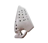 Ocarina Alto Do a tre tubi bianco opaco(Matte White)