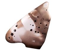 Ocarina biscotto a 3 tubi Strumento musicale Ocarina professionale per basso a tre tubi Chiave C Ocarina in ceramica Strumento ocarina