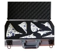 Ocarina Blu E Bianca A 12 Fori Strumento In Sol E Altri Toni Acuti Ocarina(Seven piece box)