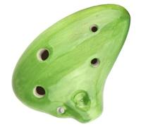 Ocarina carina sottomarina a 4 colori, 6 fori, piccola, tono in do alto, per principianti, souvenir da viaggio (verde)