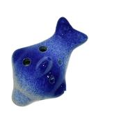 Ocarina Cartone Animato Di Pesce Testa Grande Ocarina A Sei Fori Tono AC Di Media Estensione Adatta Ai Principianti(Indigo)