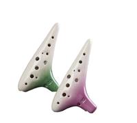 Ocarina Chiave Do Contralto A 12 Fori Tipo Professionale Colore Sfumato Per Insegnare Ai Principianti(Green)