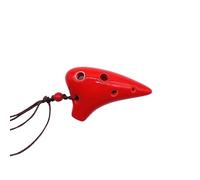 Ocarina classica Mini Ocarina a 6 fori Prestazioni dello strumento(Red)