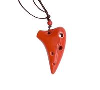 ocarina Flauto 6 Fori C Ceramic Of Time Mini Ocarina Flauto Strumenti Musicali Per Principianti Di Musica (Color : Red)