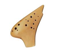 Ocarina Flauto AC In Ceramica Rossa A Doppio Tubo Strumento Musicale In Argilla Per Principianti Ocarina
