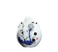 ocarina Grande ocarina a doppio orecchio dipinta a mano a 6 fori Tai Chi Ocarina a 6 fori strumento entry-level per principianti (Color : 2)
