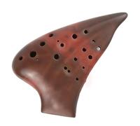 Ocarina in argilla viola a tre tubi con tono medio in Do