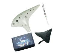 Ocarina in ceramica a 12 fori, realizzata a mano, facile da suonare, perfetta per studenti e appassionati di viaggio, strumento musicale unico