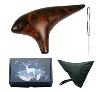 Ocarina in ceramica a 12 fori, realizzata a mano, facile da suonare, perfetta per studenti e appassionati di viaggio, strumento musicale unico