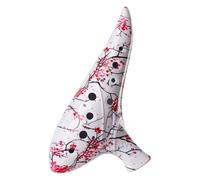 Ocarina in ceramica a 12 fori, strumento musicale per studenti, design ergonomico, proiezione del suono migliorata per gli amanti della musica, ocarina in ceramica per principianti