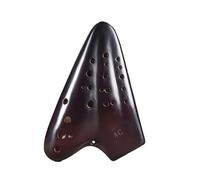Ocarina In Ceramica A Tre Tubi 12 Fori Alto C Key AC Ocarine Affumicate Flauto Musicale Strumenti Musicali Professionali