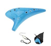 Ocarina In Ceramica Con Tono Alto A 12 Fori C Con Borsa Per Il Trasporto. Ottimo Strumento Musicale Per Principianti (Color : C)