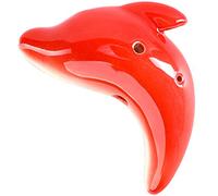 Ocarina in ceramica cotta, modello di ocarina, Principianti for esercitarsi con strumenti a fiato a 6 fori in ceramica a tono alto C, creativi e carini a forma di pesce, ornamenti squisiti, regalo di