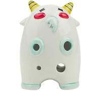 Ocarina in ceramica cotta, modello di ocarina, Strumento creativo 12 forme di animali dello zodiaco, principiante 6 fori flauto contralto C strumento, confezione regalo/decorazione(Goat)