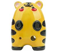 Ocarina in ceramica cotta, modello di ocarina, Strumento creativo 12 forme di animali dello zodiaco, principiante 6 fori flauto contralto C strumento, confezione regalo/decorazione(Tiger)