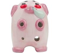 Ocarina in ceramica cotta, modello di ocarina, Strumento creativo 12 forme di animali dello zodiaco, principiante 6 fori flauto contralto C strumento, confezione regalo/decorazione(Pig)