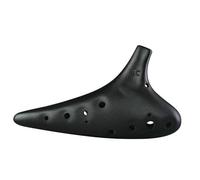 Ocarina In Ceramica Flauto Ocarina Strumenti Musicali In Ceramica Del Tempo Flauto A Traversa 12 Fori(A Black)