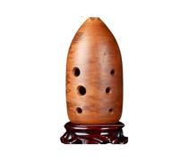 Ocarina in ceramica per adulti 8 Fori 10 Fori Xun Ocarina Flauto Strumento Musicale Buon Suono Antico Strumento Per Principianti Ceramica Cotta(8 Brown G)