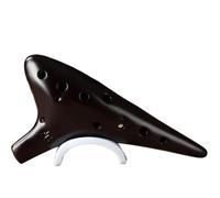 Ocarina in ceramica per adulti Ocarina 12 Fori C-tune Principiante Dodici Toni AC Professionale Adulto Ocarina Fumata(A smoked)