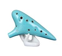 Ocarina in ceramica per adulti Ocarina 12 Fori Fumé Contralto Tono AC Non Smaltato Professionale Livello Principiante Performance Ocarina(A)