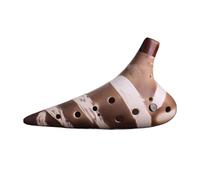 Ocarina in ceramica per adulti Ocarina 12 Fori Ocarina AC Livello Di Prestazione Professionale Principiante Strumento Accordato A 12 Fori(A)