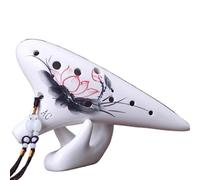 Ocarina in ceramica per adulti Ocarina 12 Fori Per Principianti Contralto C Dodici Fori AC Professionale Ocarina A Sei Fori Strumento Musicale(D)