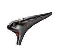 Ocarina in ceramica per adulti Ocarina 12 Fori Semplice Principiante 12 Fori Ac Medio Do Professionale 6 Flauto Di Ceramica Strumento Musicale(B)
