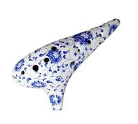 Ocarina in ceramica per adulti Ocarina A 12 Fori Accordata AF Contralto Accordata F 12 Fori AF Strumento Musicale Per Adulti Suonato Professionalmente(B)