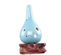Ocarina in ceramica per adulti Ocarina A 6 Fori Tono Medio Do Tono La Ocarina Per Principianti Ocarina A 6 Fori Per Principianti(Blue)