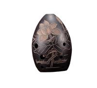 Ocarina in Ceramica per Adulti Ocarina A 8 Fori in Argilla Nera Xun Strumento Musicale per Principianti(Lotus)