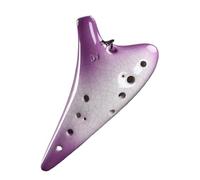 Ocarina in ceramica per adulti Ocarina A Gradiente A 12 Fori Contralto C Chiave AC Per Principianti Ocarine Didattiche Ocarina Of Time Strumento Musicale Nazionale(Purple)