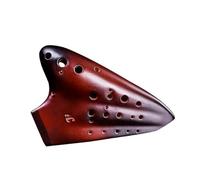 Ocarina in ceramica per adulti Ocarina A Tre Tubi AC Professionale Di Livello Di Prestazione Contralto C Ocarina A 3 Tubi Flauto Affumicato Strumento Musicale Non Smaltato