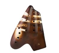 Ocarina in ceramica per adulti Ocarina A Tre Tubi Contralto G-key Non Smaltata Professionale G-key Ocarina A 3 Tubi Tipo Performance