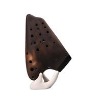 Ocarina in ceramica per adulti Ocarina A Tre Tubi Tono Do Contralto Strumento Professionale Per Principianti Per Suonare L'ocarina A Tre Tubi Fumata(Unglazed)