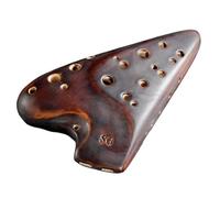 Ocarina in ceramica per adulti Ocarina Affumicata SG 2 Tube Ocarine Professionali Sol Acuto Musica Per Principianti FlautoStrumenti