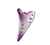 Ocarina in ceramica per adulti Ocarina Blue Gradient 12 Fori Alto C Key AC Ocarine Didattiche Ocarina Of Time Strumento Musicale Nazionale(Purple)