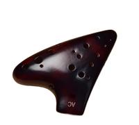 Ocarina in ceramica per adulti Ocarina Contralto AC A 12 Fori Affumicata Strumento Professionale Per Principianti E Adulti A Doppio Tubo Per Prestazioni Elevate
