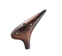 Ocarina in ceramica per adulti Ocarina Contralto Affumicata A 12 Fori Accordata In Do Strumento A 12 Fori In AC Livello Di Prestazioni Professionale Per Principianti Incluso Lepu