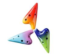 Ocarina in ceramica per adulti Ocarina In Ceramica A 6 Fori Per Principianti E Adulti Flauto A Sei Fori Melodia In Sol Acuto(D)