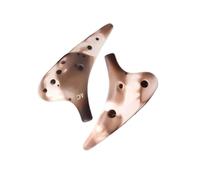 Ocarina in ceramica per adulti Ocarina Non Smaltata A 12 Fori Alto AC Ocarina Di Livello Professionale Ocarina Soprano(AC)